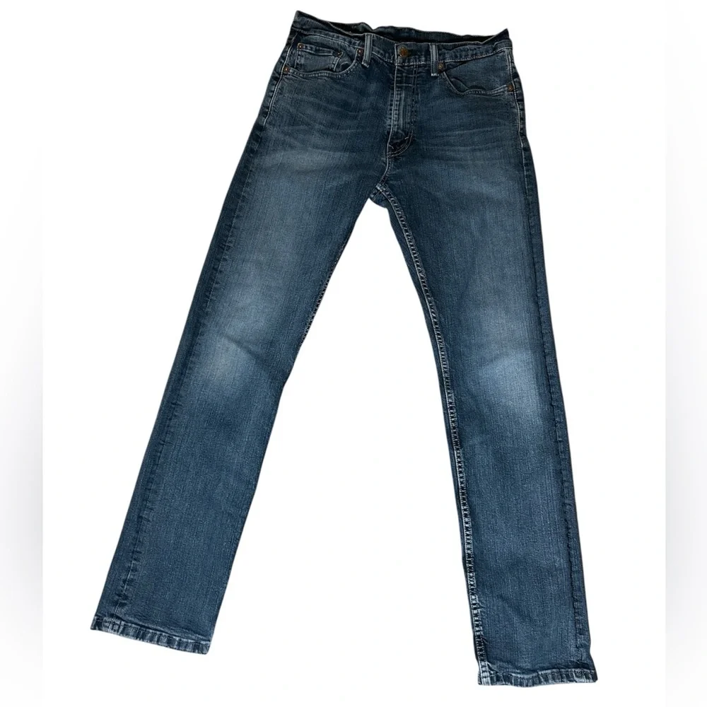 Levi’s Strauss Men's Blue Straight-Leg Jeans W32 L34 98% Cotton